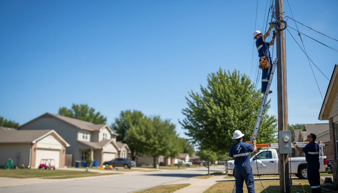 Residential electrician providing installation services in Bloomsbury, NJ